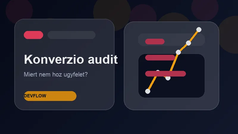 Weboldal konverzió audit illusztráció