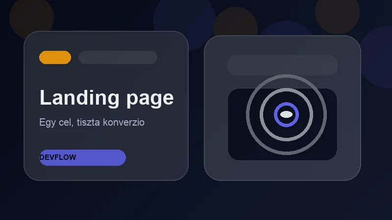 Landing page konverziós cél illusztráció