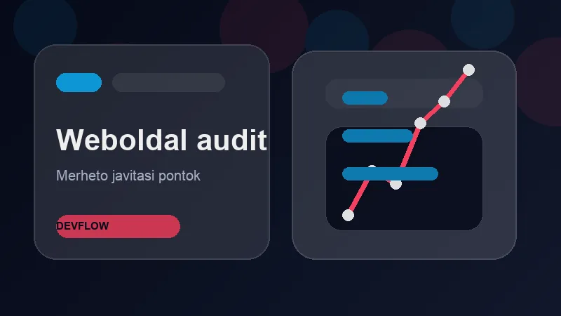 Weboldal audit analitika illusztráció